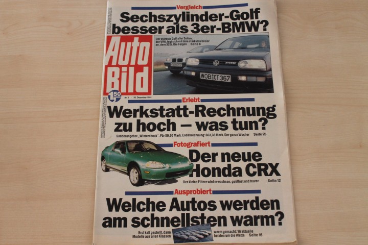 Deckblatt Auto Bild (01/1991)